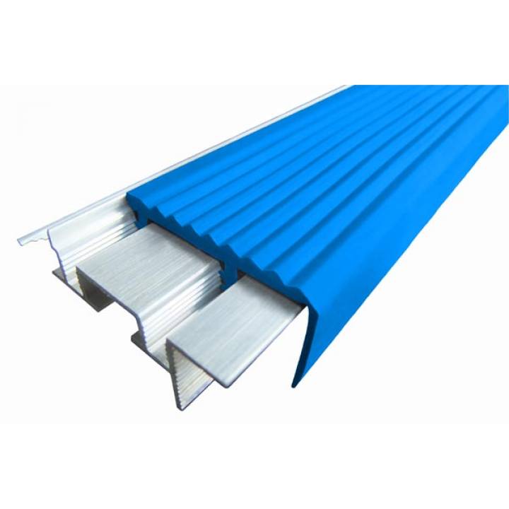 Алюминиевый угол SafeStep синий 2.4м